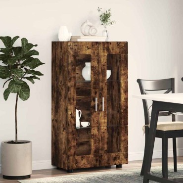 vidaXL Πλαϊνό γραφείο FLORIN 55,5x29x100cm Καπνισμένο Ξύλο Δρυός