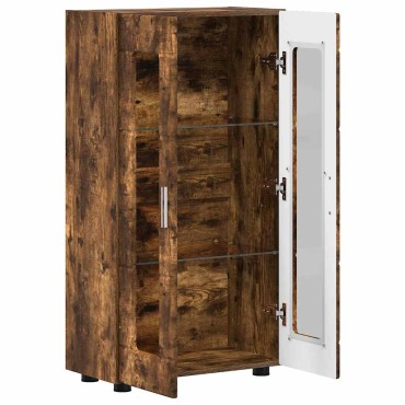 vidaXL Πλαϊνό γραφείο FLORIN 55,5x29x100cm Καπνισμένο Ξύλο Δρυός