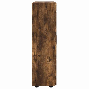 vidaXL Πλαϊνό γραφείο FLORIN 55,5x29x100cm Καπνισμένο Ξύλο Δρυός