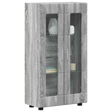 vidaXL Πλαϊνό γραφείο FLORIN 55,5x29x100cm Γκρι Sonoma