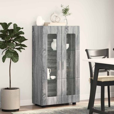 vidaXL Πλαϊνό γραφείο FLORIN 55,5x29x100cm Γκρι Sonoma