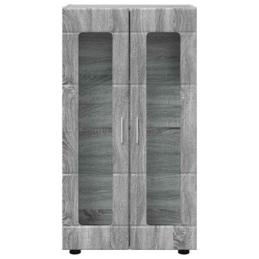 vidaXL Πλαϊνό γραφείο FLORIN 55,5x29x100cm Γκρι Sonoma