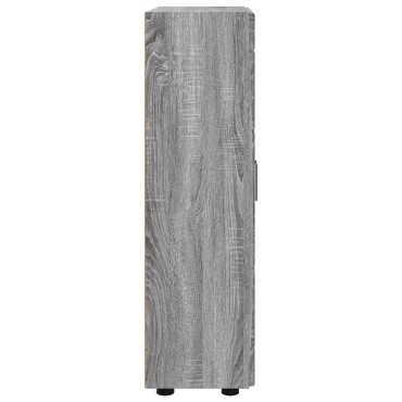 vidaXL Πλαϊνό γραφείο FLORIN 55,5x29x100cm Γκρι Sonoma