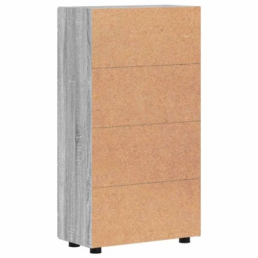 vidaXL Πλαϊνό γραφείο FLORIN 55,5x29x100cm Γκρι Sonoma