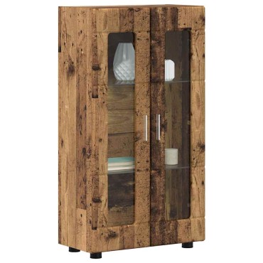 vidaXL Πλαϊνό γραφείο FLORIN 55,5x29x100cm Παλιό ξύλο