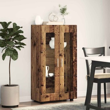 vidaXL Πλαϊνό γραφείο FLORIN 55,5x29x100cm Παλιό ξύλο