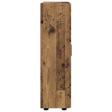 vidaXL Πλαϊνό γραφείο FLORIN 55,5x29x100cm Παλιό ξύλο