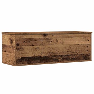 vidaXL Κουτί αποθήκευσης Παλιό Ξύλο 102x35x35cm