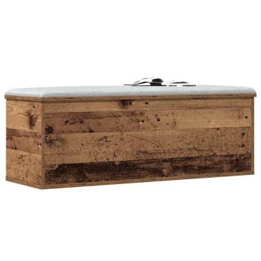 vidaXL Κουτί αποθήκευσης Παλιό Ξύλο 102x35x35cm