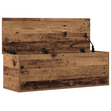 vidaXL Κουτί αποθήκευσης Παλιό Ξύλο 102x35x35cm
