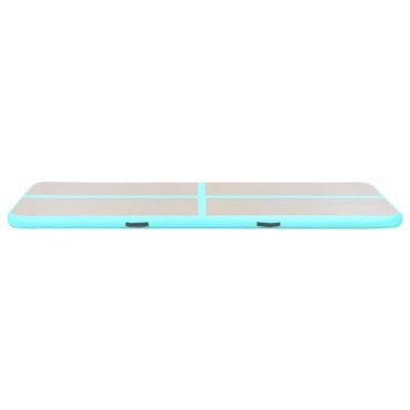 vidaXL Στρώμα Ενόργανης Φουσκωτό Πράσινο 500x100x10 εκ. PVC με Τρόμπα