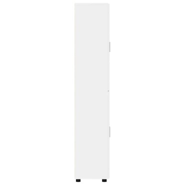 vidaXL Highboard FLORIN Λευκό 60x35x182cm Επεξεργασμένο ξύλο