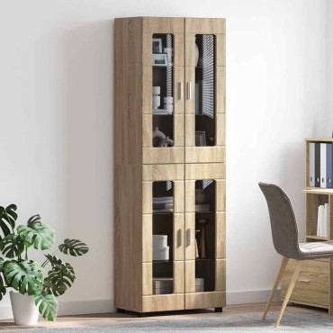vidaXL Highboard FLORIN 60x35x182cm Δρύς Sonoma