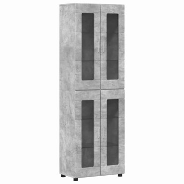 vidaXL Highboard FLORIN 60x35x182cm Σκυρόδεμα Γκρι