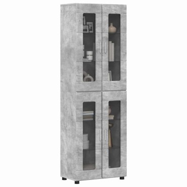 vidaXL Highboard FLORIN 60x35x182cm Σκυρόδεμα Γκρι