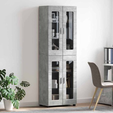 vidaXL Highboard FLORIN 60x35x182cm Σκυρόδεμα Γκρι