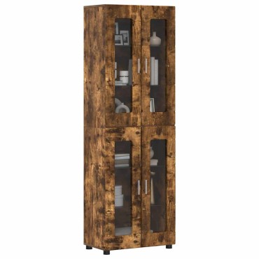 vidaXL Highboard FLORIN 60x35x182cm Καπνιστό Δρύς