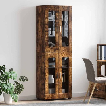 vidaXL Highboard FLORIN 60x35x182cm Καπνιστό Δρύς