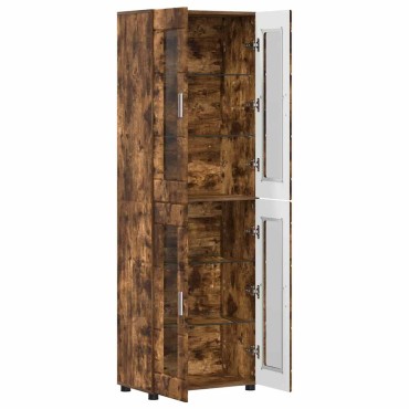 vidaXL Highboard FLORIN 60x35x182cm Καπνιστό Δρύς