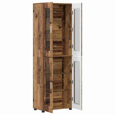 vidaXL Highboard FLORIN 60x35x182cm Παλιό ξύλο