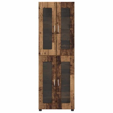 vidaXL Highboard FLORIN 60x35x182cm Παλιό ξύλο