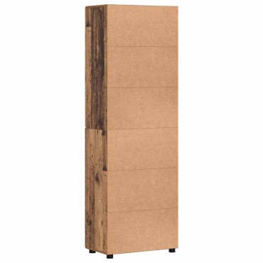 vidaXL Highboard FLORIN 60x35x182cm Παλιό ξύλο