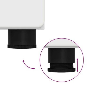 vidaXL Highboard FLORIN Λευκό 60x35x182cm Επεξεργασμένο ξύλο