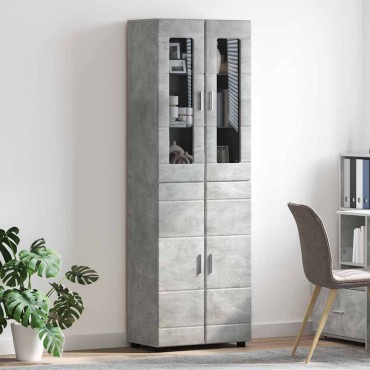 vidaXL Highboard FLORIN 60x35x182cm Σκυρόδεμα Γκρι