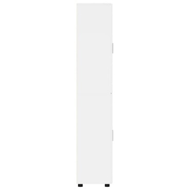 vidaXL Highboard FLORIN Υψηλής γυαλάδας λευκό 60x35x182cm