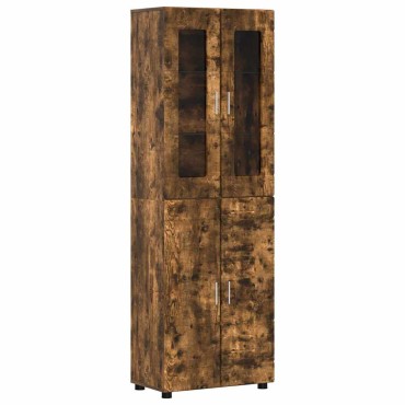vidaXL Highboard FLORIN 60x35x182cm Καπνιστό Δρύς