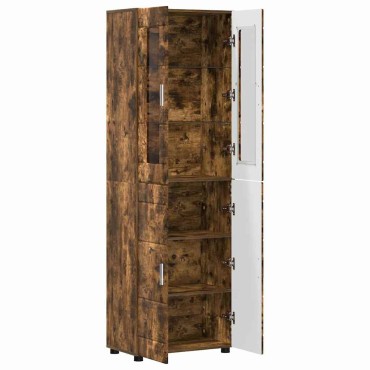 vidaXL Highboard FLORIN 60x35x182cm Καπνιστό Δρύς