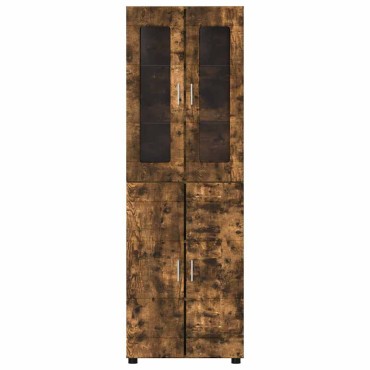 vidaXL Highboard FLORIN 60x35x182cm Καπνιστό Δρύς