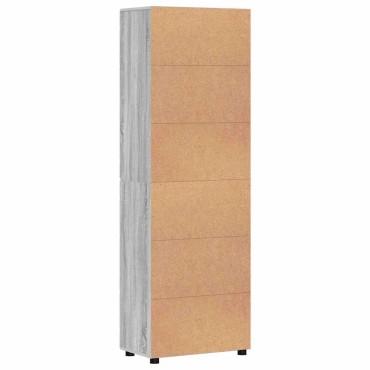 vidaXL Highboard FLORIN 60x35x182cm Γκρίζο Σονομα