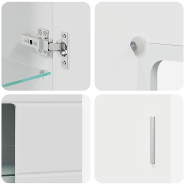 vidaXL Σετ επίπλου τηλεόρασης FLORIN 3 τεμ. Λευκό Επεξεργασμένο ξύλο 150x39x30cm