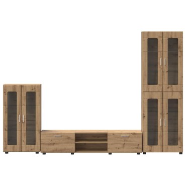 vidaXL Σετ επίπλου τηλεόρασης FLORIN 3 τμχ. Artisan Oak