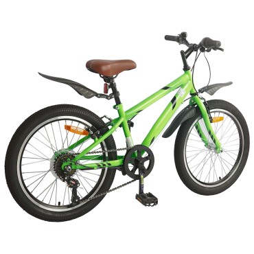 vidaXL Παιδικό Ποδήλατο 20 ίντσες 6-Speed για παιδιά 6-11 ετών Πράσινο