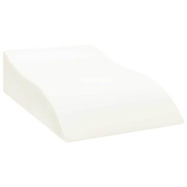 vidaXL Μαξιλάρι Ποδιών Γκρι 68 x 40 x 18 εκ. PU Αφρός