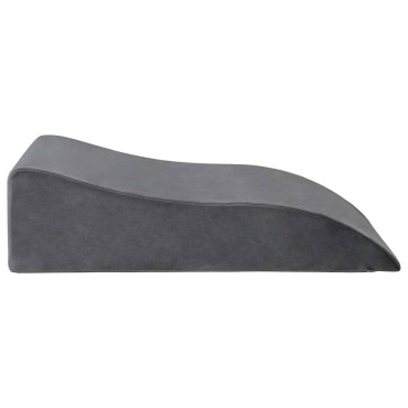 vidaXL Μαξιλάρι Ποδιών Γκρι 68 x 40 x 18 εκ. PU Αφρός