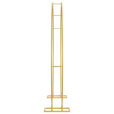 vidaXL Διπλός Γάμος Αψίδα Χρυσό 220 x 45 x 200 εκ. Ατσάλι