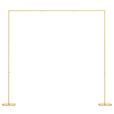 vidaXL Αψίδα Γάμου Χρυσό 338 x 35 x 300 εκ Ατσάλι