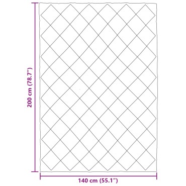 vidaXL Καλοκαιρινό Παπλωματοθήκη 200 x 140 cm Καλοκαίρι Πράσινο