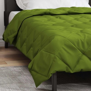 vidaXL Καλοκαιρινό Παπλωματοθήκη 220 x 140 cm Καλοκαίρι Πράσινο