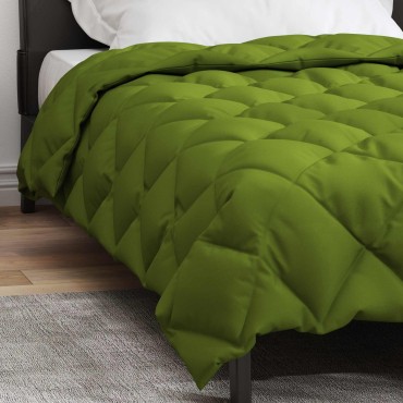 vidaXL Χειμερινό Παπλωματοθήκη 140 x 220 cm 450 gsm Πράσινο