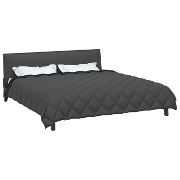 vidaXL Χειμερινό Παπλωματοθήκη 200 x 240 cm 450 gsm Μαύρο και Ανθρακί