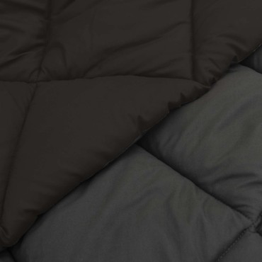 vidaXL Χειμερινό Παπλωματοθήκη 200 x 240 cm 450 gsm Μαύρο και Ανθρακί