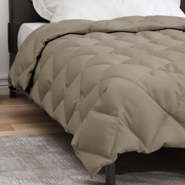 vidaXL Χειμερινό Παπλωματοθήκη 140 x 220 cm 450 gsm Ανοιχτό γκρι