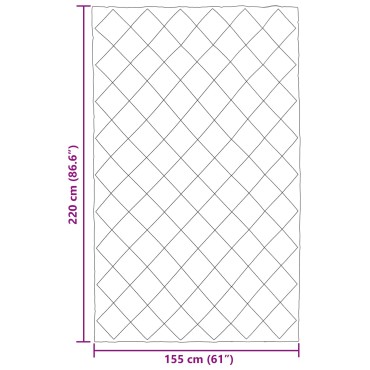 vidaXL Χειμερινό Παπλωματοθήκη 155 x 220 cm 450 gsm Ανοιχτό γκρι