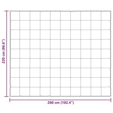 vidaXL Καλοκαιρινό Παπλωματοθήκη Μαύρο 220 x 260 cm