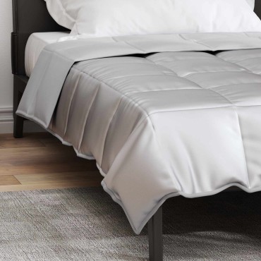 vidaXL Καλοκαιρινό Παπλωματοθήκη Ασημί 140 x 200 cm