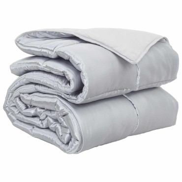 vidaXL Κουβέρτα ολόκληρου του χρόνου 135 x 200 cm 300 gsm Ασημί